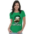 thumbnail image 3 of Funny Christmas Santa Bear Pun Womens Slim Fit Graphic Tee Brisco Brands S, 3 of 4