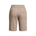 thumbnail image 4 of CQONEPT Women's Bermuda Sweat Shorts High Waisted Knee Length Shorts with 3 Pockets Drawstring Casual Athletic Shorts Khaki M, 4 of 5
