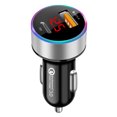 thumbnail image 1 of Adaptador de carga del vehículo de la tableta del teléfono del cargador del coche de los puertos del USB tipo-c de 12V / 24V con la pantalla LED seitruly EL000437-01, 1 of 2