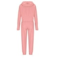 thumbnail image 6 of THDHVS Sweatsuits Women 2 Piece Outfit,Lounge Sets for Women,Women's Fashion Short Hooded Long Sleeve Wide with Trousers Hoodie Set Long Sleeve Hooded Set Pink L, 6 of 7