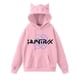 thumbnail image 3 of Pop cazadora para niña Demon Hunters Women's Fashion Cat-Ear Crop Top Hooded Sweatshirt （Pink）, 3 of 4