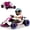 Rose Pink, variant on 24V Go Kart Ride on Toys 800W 360° Drift Car w/ Adjustable Length, EVA Wheels, Music, Bluetooth, Age 6-12, Sliver