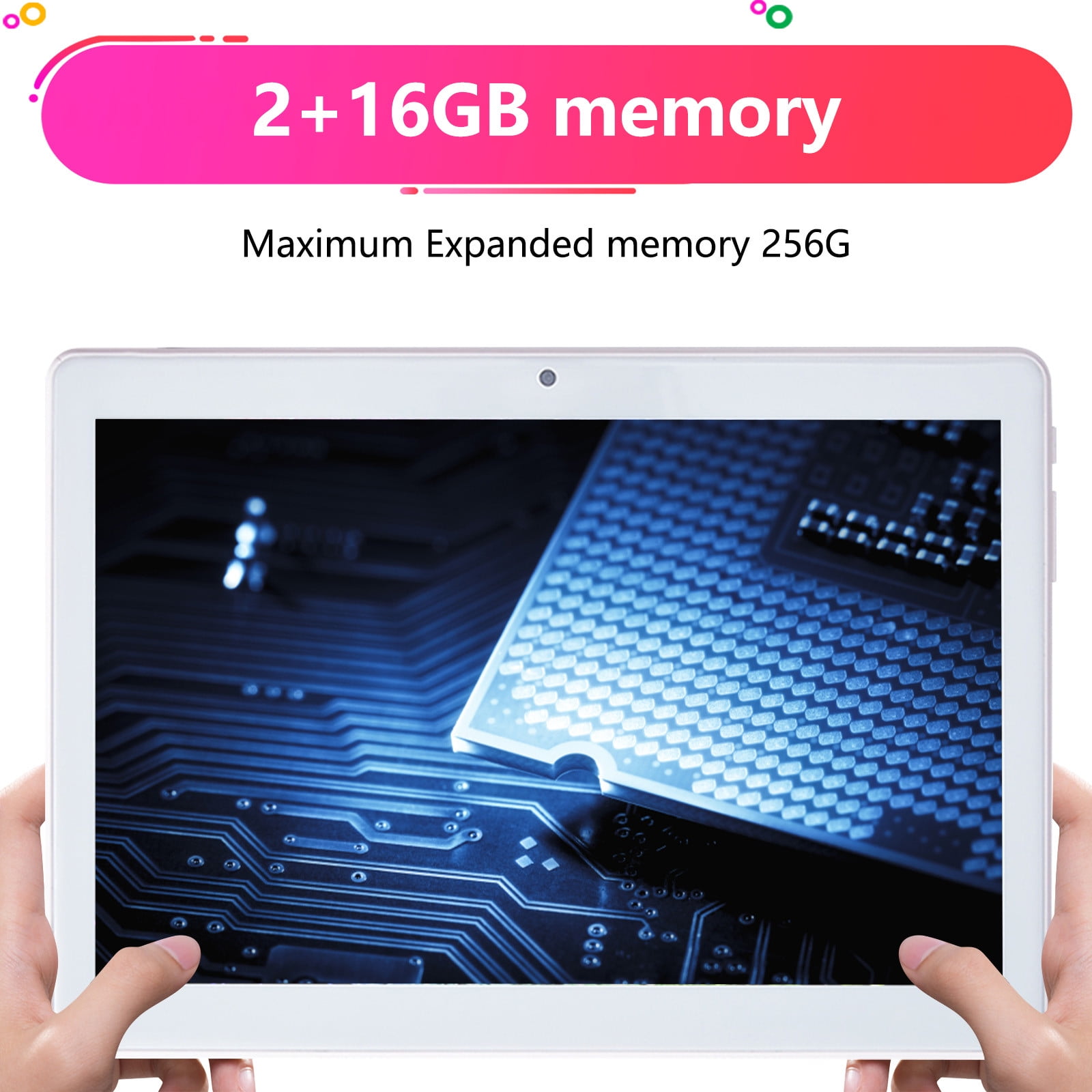 Android Tablets on Sale, maho Upgraded 10.1-inch Tablet Computer 2+16G 10 Core Android Ultra-thin High-definition Screen Learning Game Video Office Tablet Supports SIM Card Voice Call,Silver