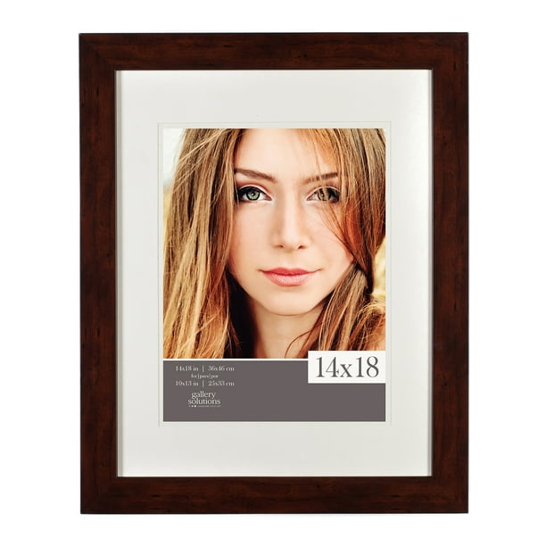 Gallery Solutions Essential Wall or Tabletop Picture Frame with Double