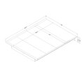 thumbnail image 4 of South Shore Step One Queen Platform Bed with Moulding - Contemporary Design, in Pure Black, 4 of 9