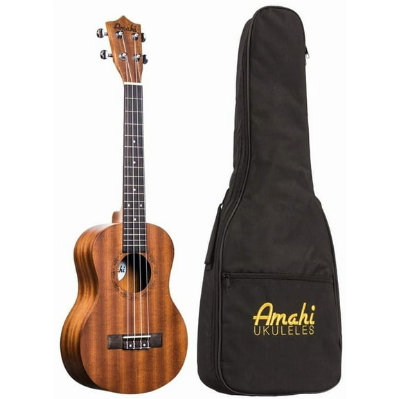 Amahi UK210T Tenor Size Classic Series Mahogany Ukulele with Deluxe Gig Bag