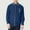 Navy, variant on Red Men Long Sleeve Shirts Turn Down Collar Mens Clothes Work Casual Plain Loose Button Business Shirts,L