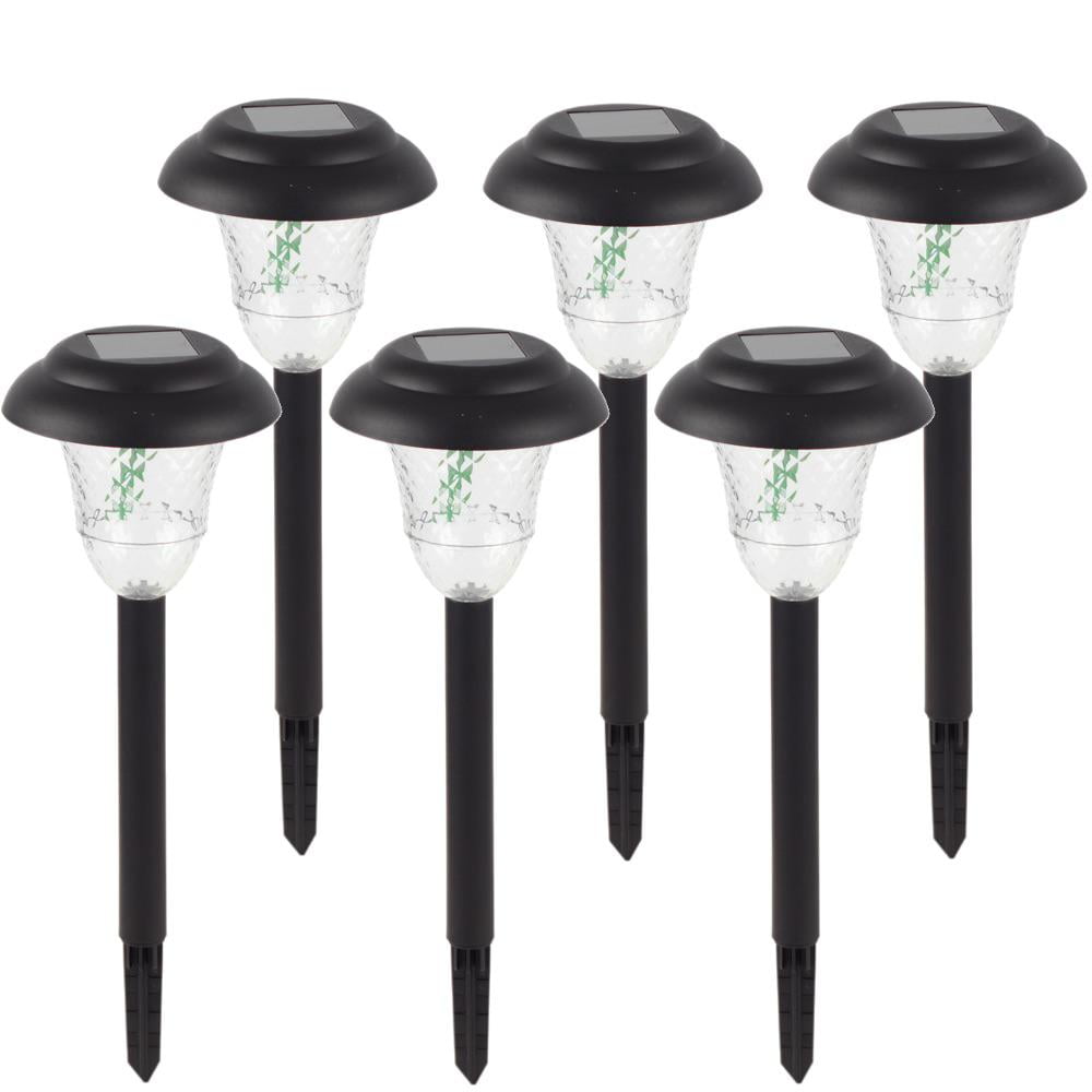 Solar 5Lumen Bronze Outdoor Integrated LED Path Lights (6Pack