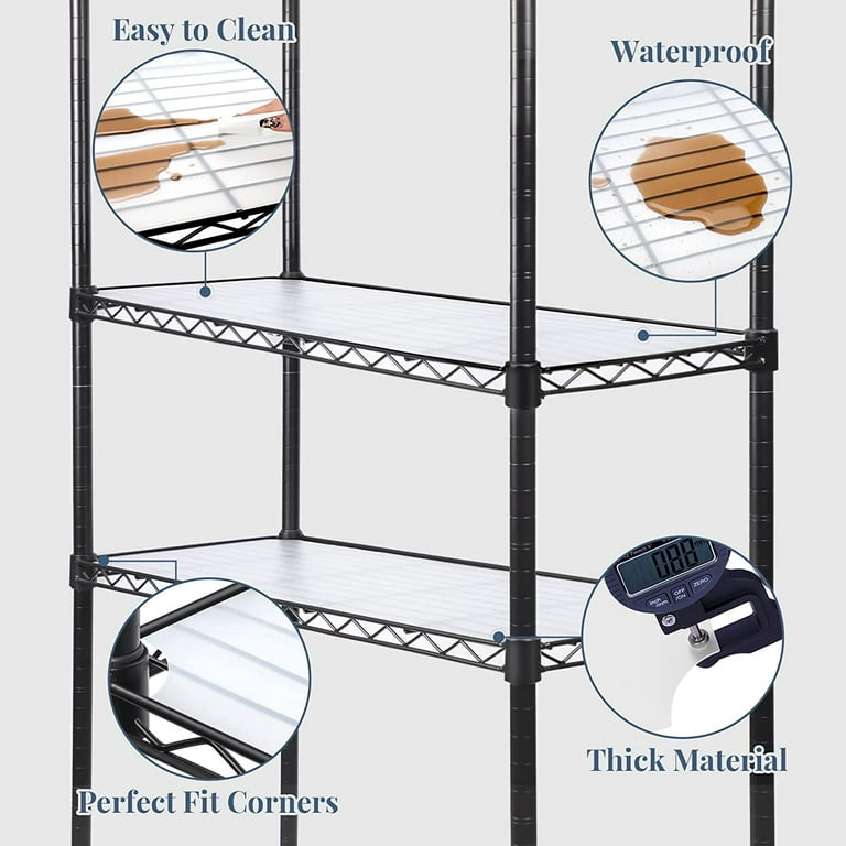 18 in. x 36 in. Graphite Plastic Wire Shelf Liner (4-Pack)