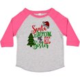thumbnail image 3 of Inktastic Santa is Promoting Me to Big Sister Green Plaid Tree Girls Toddler T-Shirt, 3 of 5