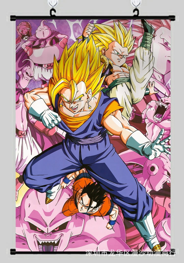 750px x 1068px - Dragon Ball Poster Decorative Scroll Painting Art Fabric Anime Character  Home Decor 75CM - Walmart.com