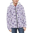 thumbnail image 2 of DISNIMO Butterfly Hoodie Girl Daisy Hoodies Zipper Girls Purple Hoodie Size 8-10 Girls Zip Up Hoodie Jacket Kids Hooded Sweatshirt Boys Hoodies Sweatshirts Jackets Child Hooded Jacket Soft Animal, 2 of 7
