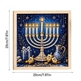 thumbnail image 3 of Plumora Hanukkah Star of David Menorah Design Diamond Painting Kit for Adults, DIY Holiday Wall Art Craft, Gift for Jewish Celebrations Home Art, 3 of 4