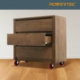 thumbnail image 5 of POWERTEC 4PK 3 Inch Heavy Duty Swivel Plate Caster Wheels with 640lbs Total Loads, Industrial Castor Wheels for Workbench, Dolly, Cart & Furniture, 17206, 5 of 8