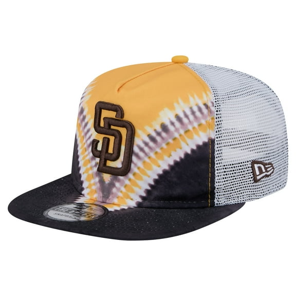 Men's New Era San Diego Padres Tie-Dye Golfer Trucker Adjustable Hat