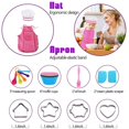 thumbnail image 2 of 25Pcs Chef Set for Kids Kitchen Cooking and Baking Kits Dress Up Role Play Toys, 2 of 4