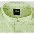thumbnail image 7 of Bestman Printed Shirt For Men Mandarin Collar Long Sleeve Office Wear Regular Fit Shirt, 7 of 7