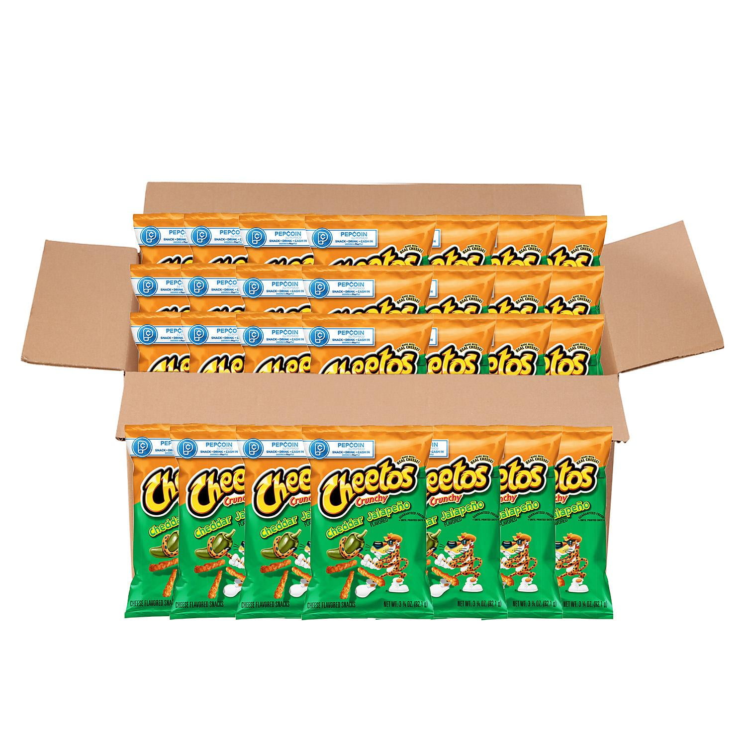 Cheetos Crunchy Cheddar Jalapeno Cheese Snacks (3.25 oz. ea., 28 ct