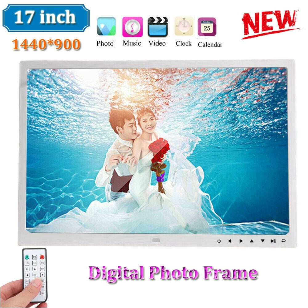Support Music/Video/Picture Playback/Calendar/Clock 17-inch Digital Photo Frame 1440 × 900 high-Resolution Advertising Player