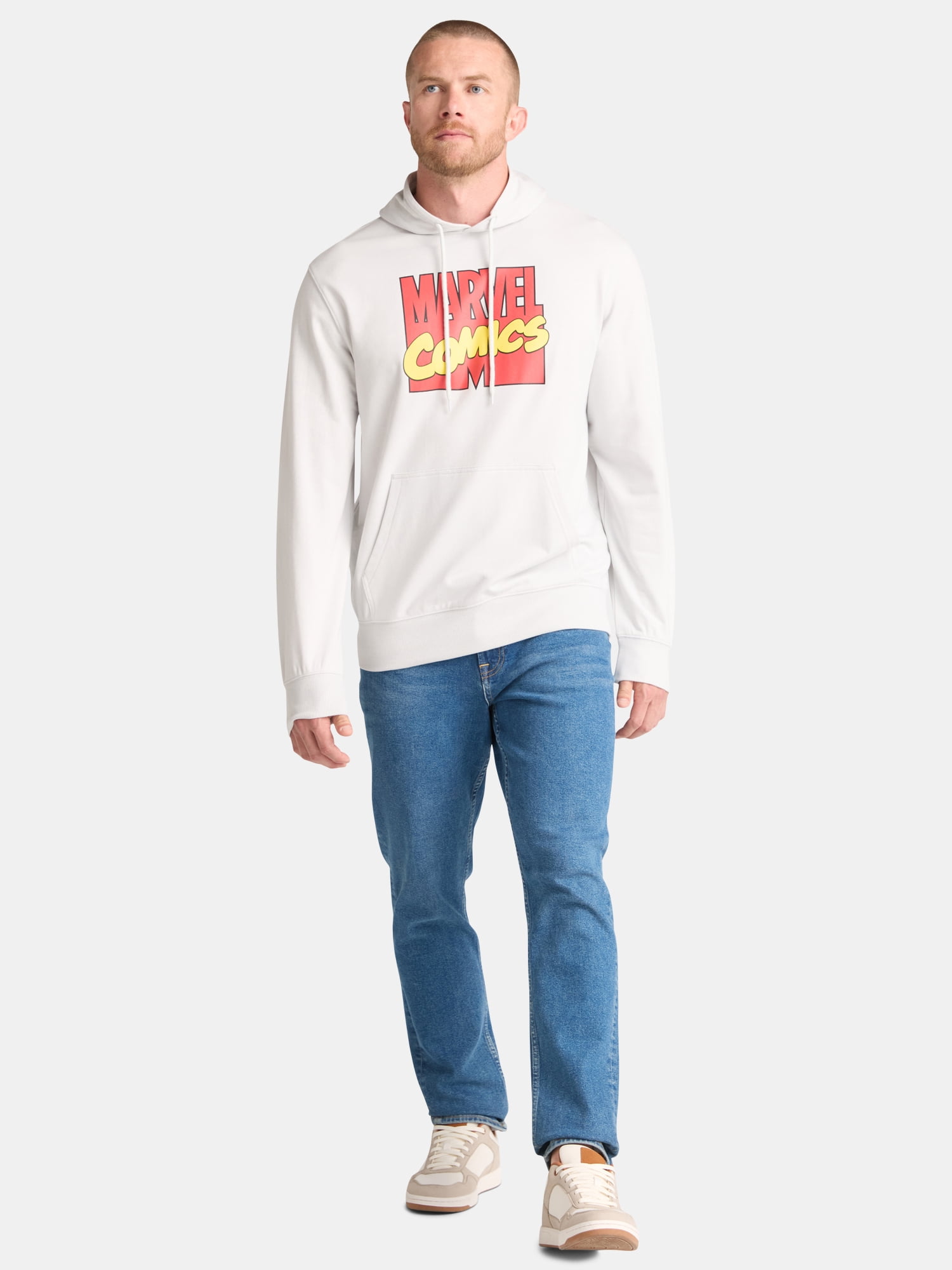 Marvel Comics Men's and Big Men's Graphic French Terry Hoodie, Sizes XS-3XL