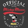 thumbnail image 2 of Boy's Mickey & Friends Mickey Mouse Official One & Only Graphic Tee Charcoal Heather Small, 2 of 5