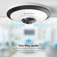thumbnail image 5 of Amcrest Cámara de Ojo de Pez de 5 Megapíxeles, Cámara de Seguridad UltraHD para Interiores, Lente de 1,4 Mm, Visión Nocturna de 33 Pies, Cobertura de Cámara Panorámica de 360°, Grabación en la Nube y, 5 of 5