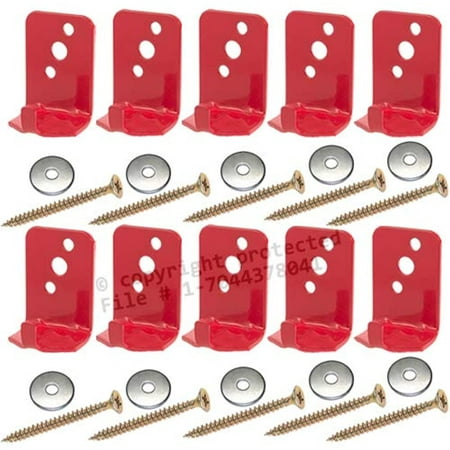 

(Lot of 20) Fire Extinguisher Bracket Wall Hook Mount Hanger Universal for 5 Lb. Extinguishers - FREE SCREWS & WASHERS INCLUDED