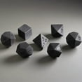 thumbnail image 5 of Black Obsidian Dice  Hand-Carved Gemstone Dice D4 D6 D8 D10 D12 D20 Percentile or 7PCS Polyhedral Set for DnD & RPG, 5 of 5