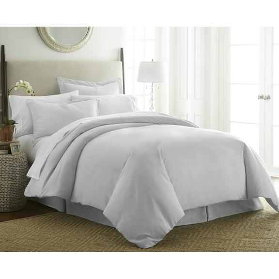 Light Gray 3 Piece Duvet Cover Set King/California King, by Simply Soft