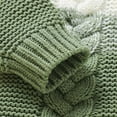 thumbnail image 6 of CYRBOKO Winter Pajamas One-pieces for Toddler Boys Girls, Long Sleeve Unisex Knitted Button Fall Toddlers Pajamas Green Size 12-18 Months, 6 of 6