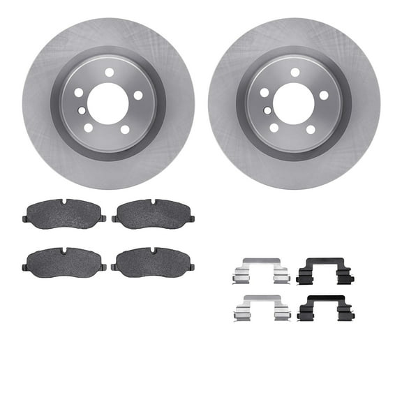 Dynamic Friction Company Front Brake Rotors with 5000 Advanced Brake Pads includes Hardware 6512-11105