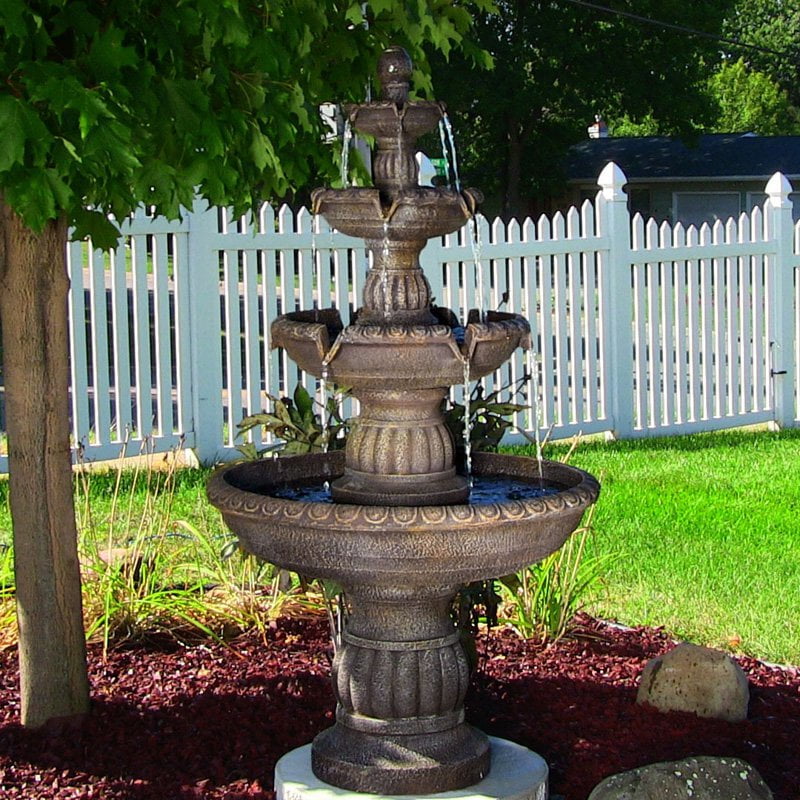Sunnydaze Mediterranean 4 Tier Water Fountain by Sunnydaze Decor