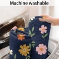 thumbnail image 5 of Pioneer Flower Floral Print Pattern Bathroom Rugs Mat, Non Slip Microfiber Bathroom Rug with Rubber Backing, Soft Mats for Bathroom Floor Tub Shower, 24"x60", 5 of 5