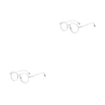 thumbnail image 2 of QualitChoice Anti-blue Light Classic Transparent Lens Plain Glass Spectacles Female Vintage Eyeglasses Frame Retro Eyewear Silver 2PCS, 2 of 6