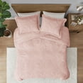 thumbnail image 4 of King/Cal King Embroidered Medallion Faux Fur Ultra Plush Comforter Mini Set, 4 of 4