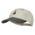 thumbnail image 2 of Teepee Tent Embroidered Washed Two Tone Cap - Beige Black OSFM, 2 of 5