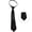 Black, variant on Sparkly Reversible Sequins Zippered Pre-Tied Tie for Weddings Parties Halloween