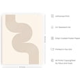 thumbnail image 2 of HAUS AND HUES Line Art Mid Century Modern Wall Decor - Boho Prints Wall Art Abstract Geometric Wall Decor Line Art Prints Modern Boho Art Wall Decor Snaking River from Top Left (16x20 Unframed), 2 of 6