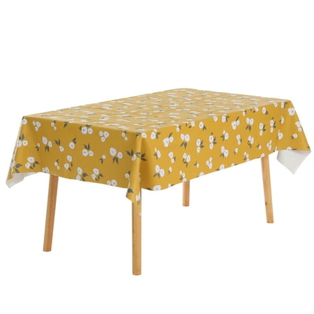 

Uxcell Rectangle PVC Table Cover for Dinner Table and Restaurant Gardenia 47 x71