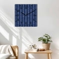 thumbnail image 3 of Navy Blue Striped Wooden Wall Clock Silent Non Ticking, Modern Abstract Art Geometric Stripes Square Wall Clocks Battery Operated, Decor Clock for Home Office, Living Room, Kitchen, 10 Inch, 3 of 9