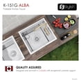 thumbnail image 3 of Stylish 14" Ht Single Handle Brushed Gold Pull Down Folding Kitchen Faucet K-151G, 3 of 11