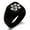 Black, variant on Stainless Steel Letter F Initial Cat Dog Paws Monogram Engraved Engraved Square Flat Top Biker Style Polished Signet Ring