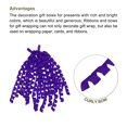 thumbnail image 3 of Large Curly Bows for Gift Wrapping Curling Ribbon with Self Adhesive for Gift Wrap Presents Hair Christmas Dark Purple, 3 of 7