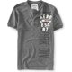thumbnail image 1 of Camiseta para hombre Aeropostale Aero Est 87 SS Henley gris grande, 1 of 1