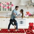 thumbnail image 5 of Red Valentines Kitchen Mats 2 Piece Valentines Day Kitchen Rugs Home Kitchen Decor Love Heart Kitchen Floor Mat, 5 of 6