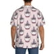 thumbnail image 3 of Balery Cute Cupcake Camisa Casual de Manga Corta con Botones para Hombre, Texturizada, Estilo Cubano, para Playa, Verano-XX-Large, 3 of 5