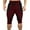 A-Burgundy, variant on Wyobmus Men's 3/4 Jogger Capri Pants Casual Patchwork Workout Gym Below Knee Shorts Elastic Waist Jogger Sweatpant Capris A-Dark Gray
