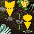 thumbnail image 4 of QARUN 96Pcs Fruit Fly Traps Yellow Sticky Traps Fungus Gnat Traps Insect Bug Traps for Indoor Outdoor Kitchen Plants Whitefly Mosquitos Fungus Gnats Flying Insects, 4 of 7