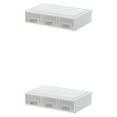 thumbnail image 4 of Guardoinrt 1/2/3 Transparent Storage Drawers Practical And Sleek Office Organization Solution Three lattices 2PCS, 4 of 6
