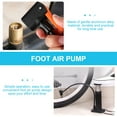 thumbnail image 5 of PBPBOX Bike Tire Inflator Black Aluminum Alloy Foot Pump Easy to Use for Cycling Trips, 5 of 7